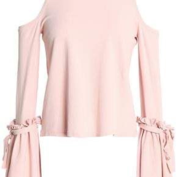 Milky Cold Shoulder Sweater in Pink - Picture 2 of 5